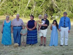 The Sauvageau-Sauyet Clan at Michael and Jennifer's wedding.  Click to enlarge.